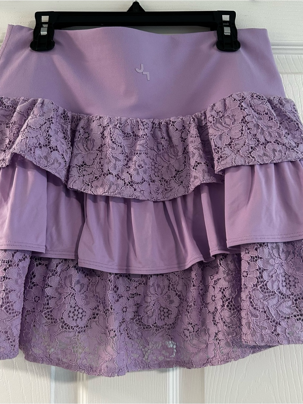 Joylab Viral Lilac Tiered Lace Ruffle Mini Active Golf Lounge Skirt - Women - Picture 5 of 5